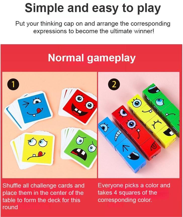 💖HOT SALE 49% OFF🎁3D Puzzle Educational Faces Changing Family Game🧩