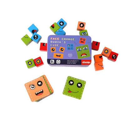 💖HOT SALE 49% OFF🎁3D Puzzle Educational Faces Changing Family Game🧩