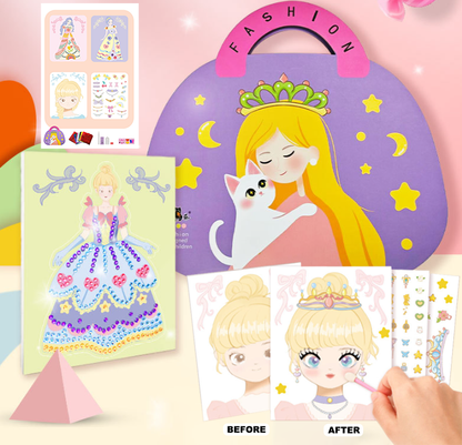 🎄Early Xmas Sales - 49% OFF🎅Fantasy 3-in-1 Princess Dress Up & Make Up Game Set💝