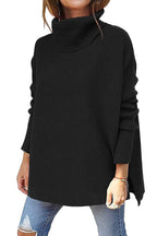 🔥Winter Hot Sale-50% OFF🔥Women's Turtleneck Oversize Hem Knit Pullover Sweater
