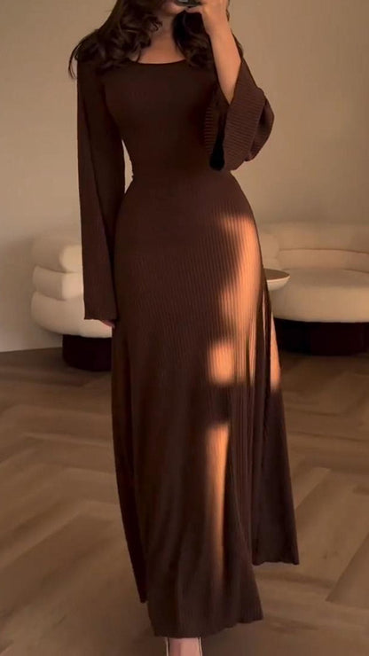 🎄Xmas Hot Sale - 49% OFF🎅Long Sleeve Split Loose Casual Dress ✈️2pcs free shipping