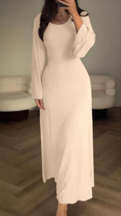 🎄Xmas Hot Sale - 49% OFF🎅Long Sleeve Split Loose Casual Dress ✈️2pcs free shipping