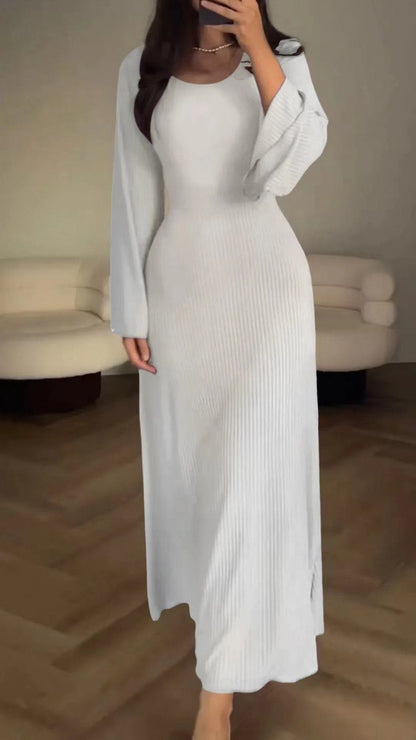 🎄Xmas Hot Sale - 49% OFF🎅Long Sleeve Split Loose Casual Dress ✈️2pcs free shipping
