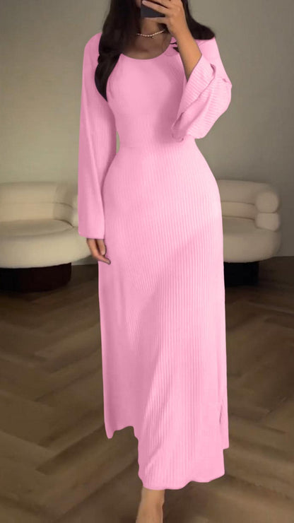 🎄Xmas Hot Sale - 49% OFF🎅Long Sleeve Split Loose Casual Dress ✈️2pcs free shipping