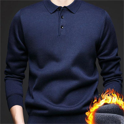 ❄️Winter Essentials -🔥Men's Winter Lapel Padded Thickened Sweater