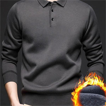 ❄️Winter Essentials -🔥Men's Winter Lapel Padded Thickened Sweater