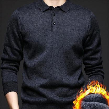❄️Winter Essentials -🔥Men's Winter Lapel Padded Thickened Sweater