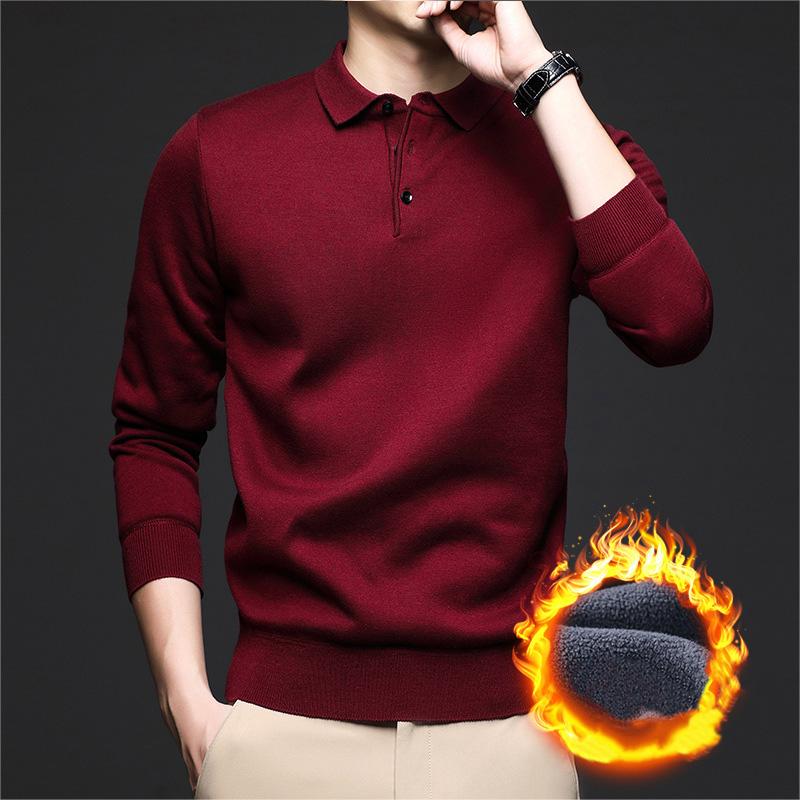 ❄️Winter Essentials -🔥Men's Winter Lapel Padded Thickened Sweater