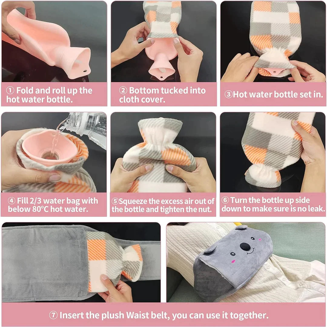 🎁Christmas Gift 🎄 Plush Hot Water Bottle Belt For Refilling✈️Buy 2 Free Shipping