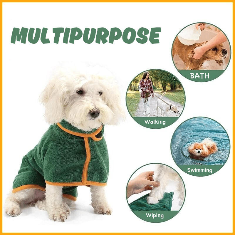 🔥Buy 2 Free Shipping✈️Super Absorbent Pet Bathrobe