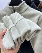 🔥HOT SALE-Premium Half-Zip Alpaca Fleece Pullover✨