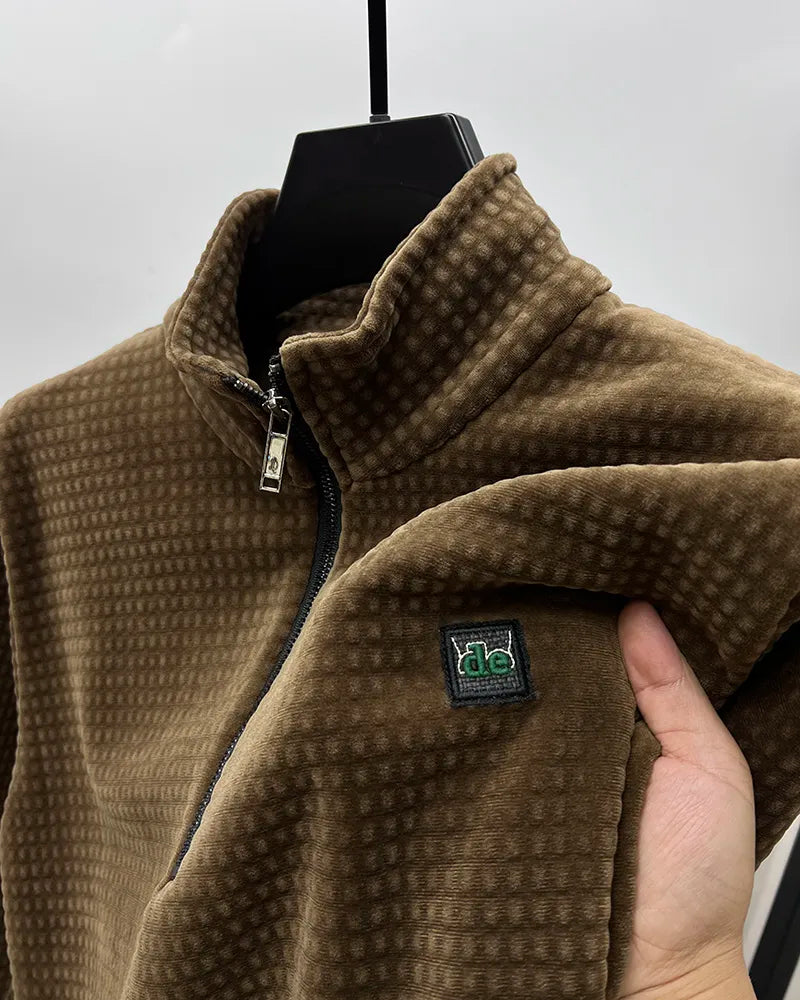 🔥HOT SALE-Premium Half-Zip Alpaca Fleece Pullover✨