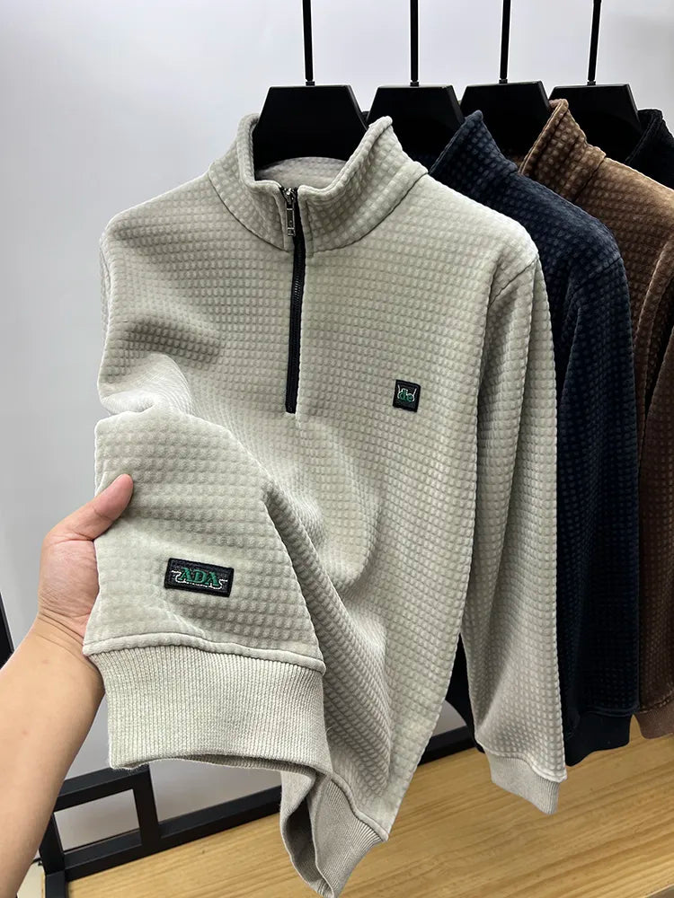 🔥HOT SALE-Premium Half-Zip Alpaca Fleece Pullover✨