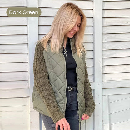 💥Last Day Sale 70% OFF🥰2026 New Women's Knit Patchwork Puffy Jacket