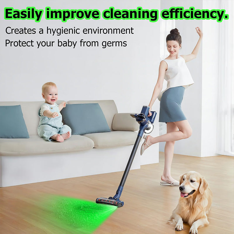 🔍Green LED Dust Finder Light Vacuums Attachment