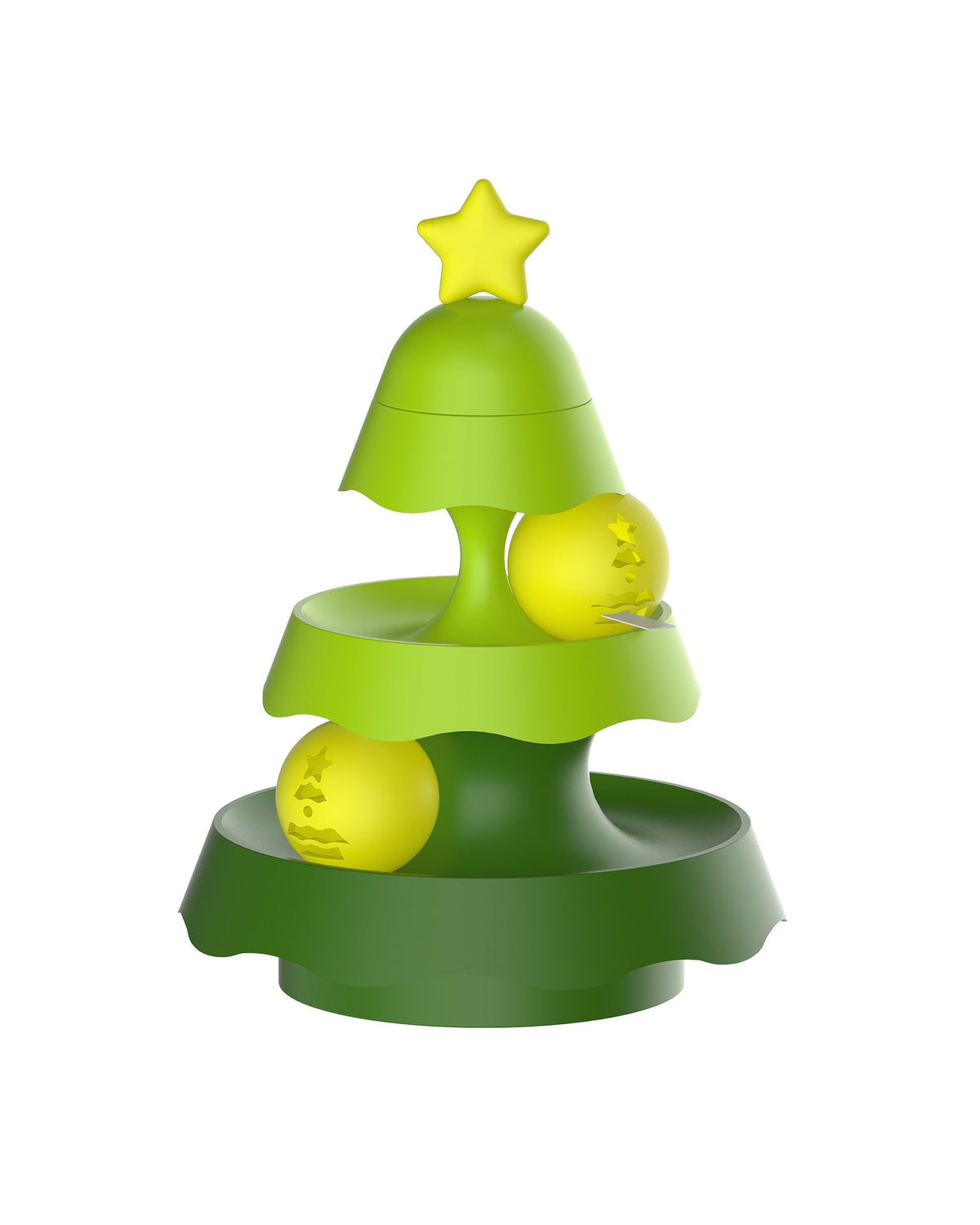 🔥Buy 2 Free Shipping✈️🎄Christmas Tree Illuminated Cat Ball track Toy