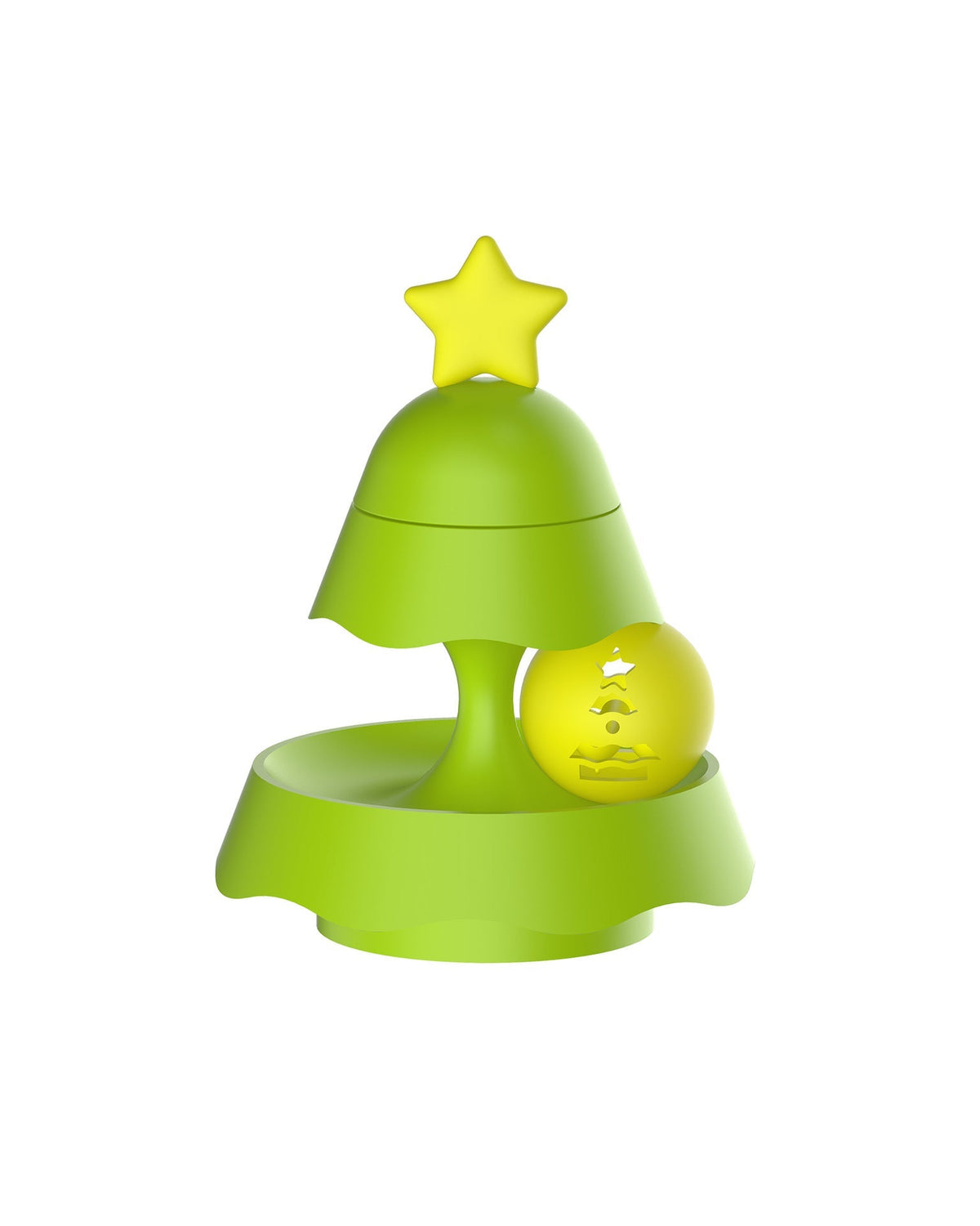 🔥Buy 2 Free Shipping✈️🎄Christmas Tree Illuminated Cat Ball track Toy