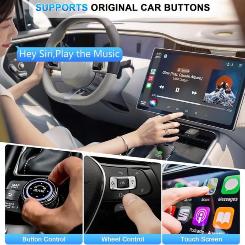 🥰2025 New Hot Sale - 49% OFF✨In-car Interconnection Wireless Carplay Adapter