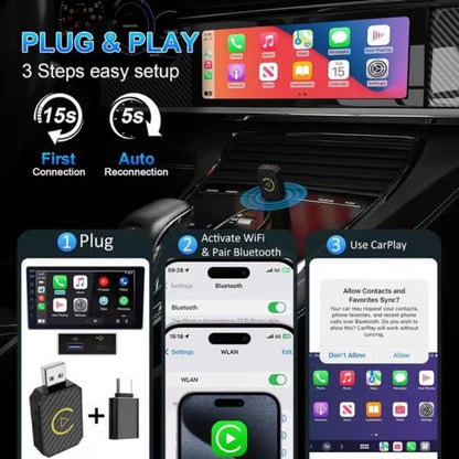 🥰2025 New Hot Sale - 49% OFF✨In-car Interconnection Wireless Carplay Adapter