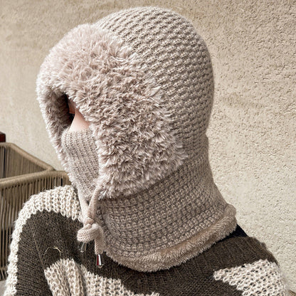 🔥Big Sale 50% OFF🔥Women's Winter One-Piece Knitted Beanie Scarf Mask 3-in-1 Balaclava