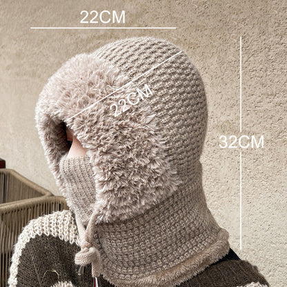 🔥Big Sale 50% OFF🔥Women's Winter One-Piece Knitted Beanie Scarf Mask 3-in-1 Balaclava