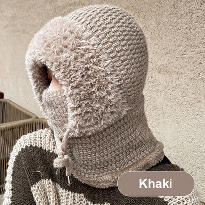 🔥Big Sale 50% OFF🔥Women's Winter One-Piece Knitted Beanie Scarf Mask 3-in-1 Balaclava