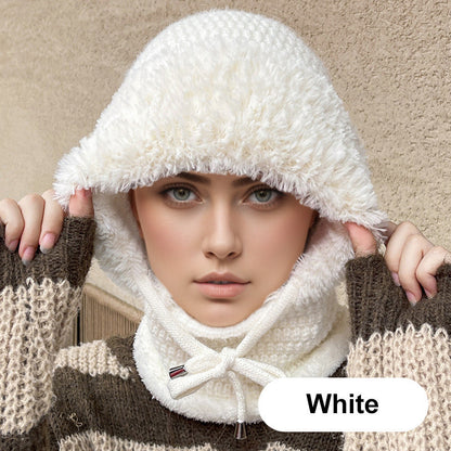 🎅🏻Christmas Sale 60% Off🎄Women's Winter One-Piece Knitted Beanie Scarf Mask 3-in-1 Balaclava