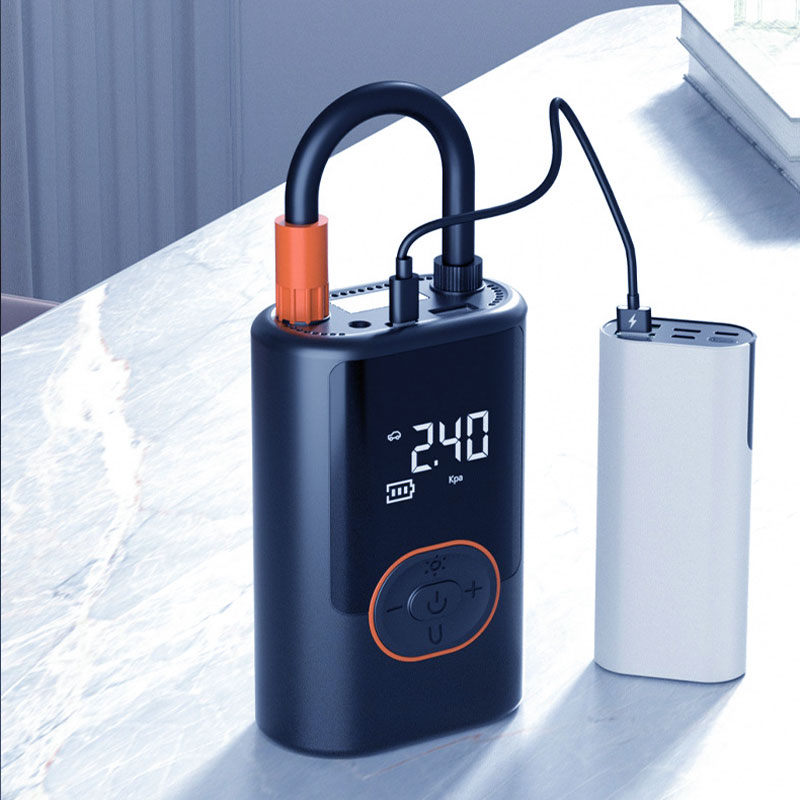 Multifunctional Portable Car Tire Inflator with Light