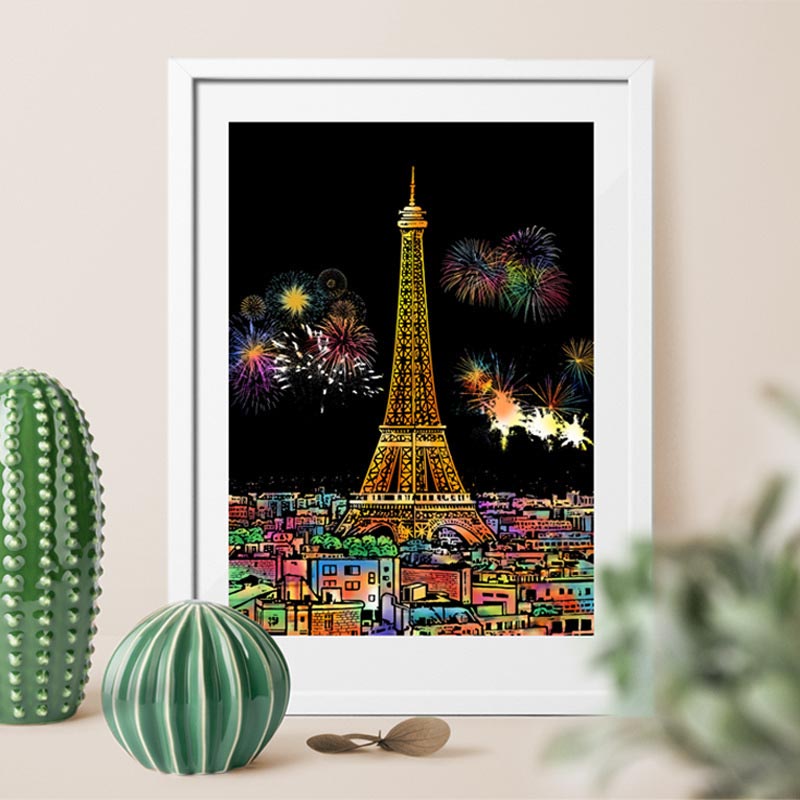🎄Xmas Hot Sale - 49% OFF🎅4PCS Creative Scratch Paintings Set with Tool