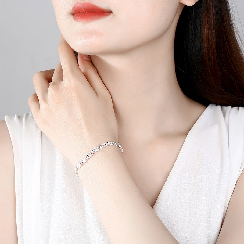 💥Buy 3 Get 1 Free✨Elegant Sparkling Lucky Clover Bracelet🍀