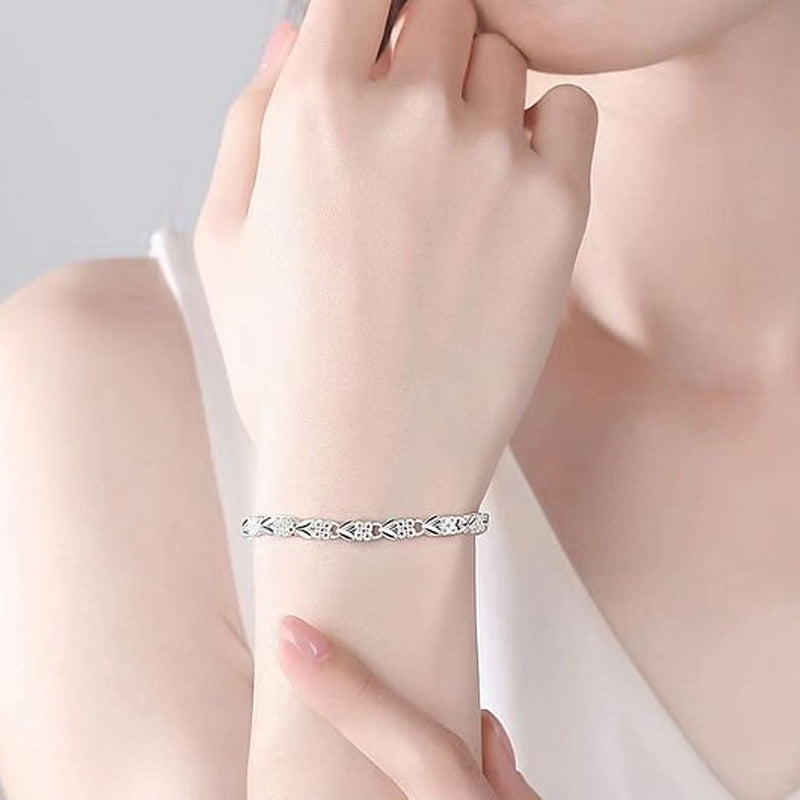 💥Buy 3 Get 1 Free✨Elegant Sparkling Lucky Clover Bracelet🍀