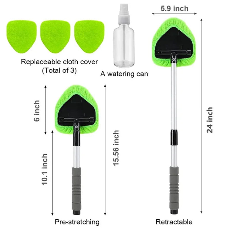 ✨NEW YEAR SALE- 49% OFF🤩Windshield Cleaning Tool Set with Extendable Handle