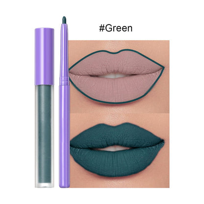 🎁Buy 1 Get 1 Free🌈Waterproof and Non-stick Matte Lipstick Gloss & Lip Liner