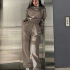 Fashion Round Neck Top & Pants 2-Piece Set✈️Buy 2 Free Shipping