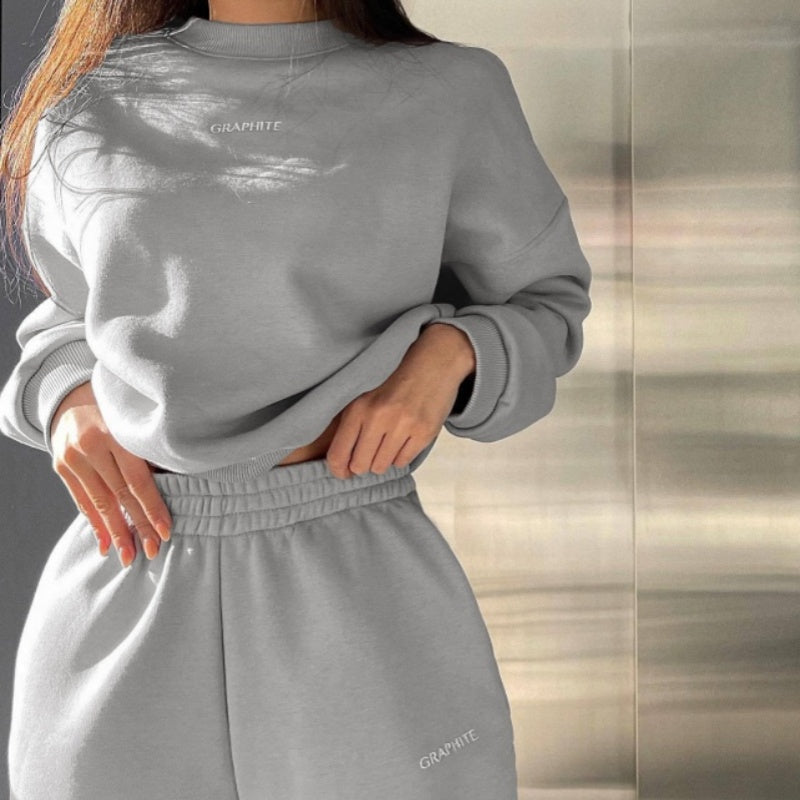 Fashion Round Neck Top & Pants 2-Piece Set✈️Buy 2 Free Shipping
