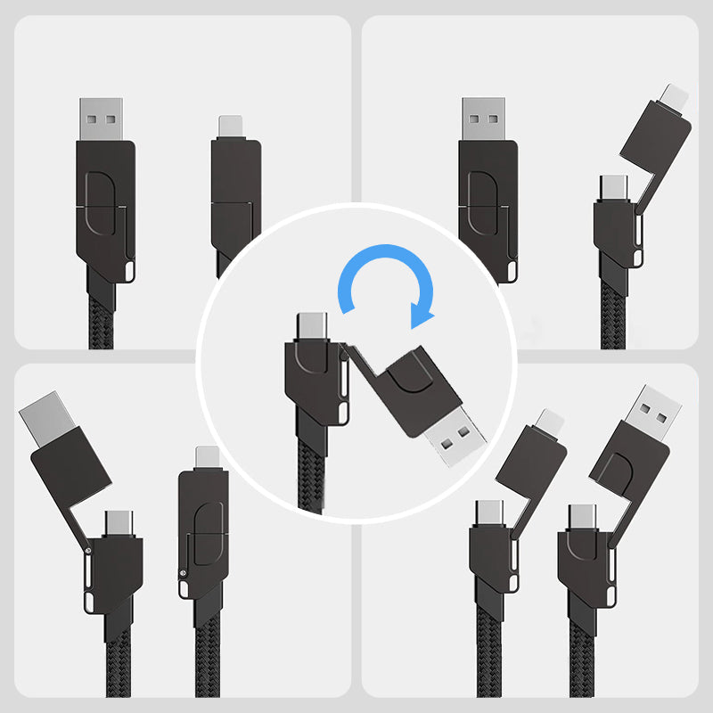 🎅Christmas Specials 50% OFF🎁🎄All-in-1 Portable Keychain 60W Fast Charging Cable