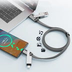 🎅Christmas Specials 50% OFF🎁🎄All-in-1 Portable Keychain 60W Fast Charging Cable
