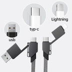 🎅Christmas Specials 50% OFF🎁🎄All-in-1 Portable Keychain 60W Fast Charging Cable