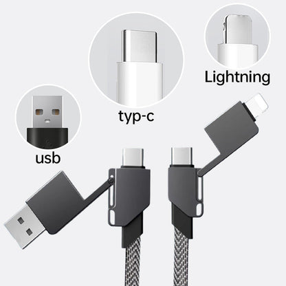 🎅Christmas Specials 50% OFF🎁🎄All-in-1 Portable Keychain 60W Fast Charging Cable