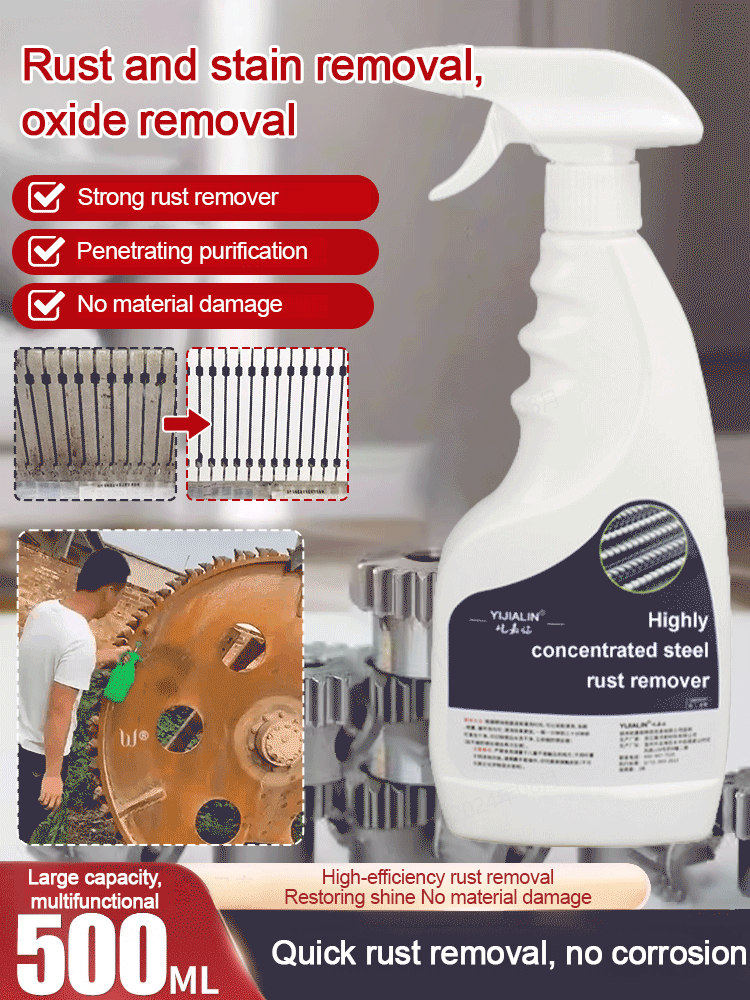 💥 Buy 2 Get 1 Free🔥🛠️ Highly Concentrated Rust Remover for Steel & Iron – Deep-Acting, Effortless, and Metal-Safe