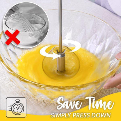 NEW YEAR SALE🤩Stainless Steel Semi-automatic Whisk