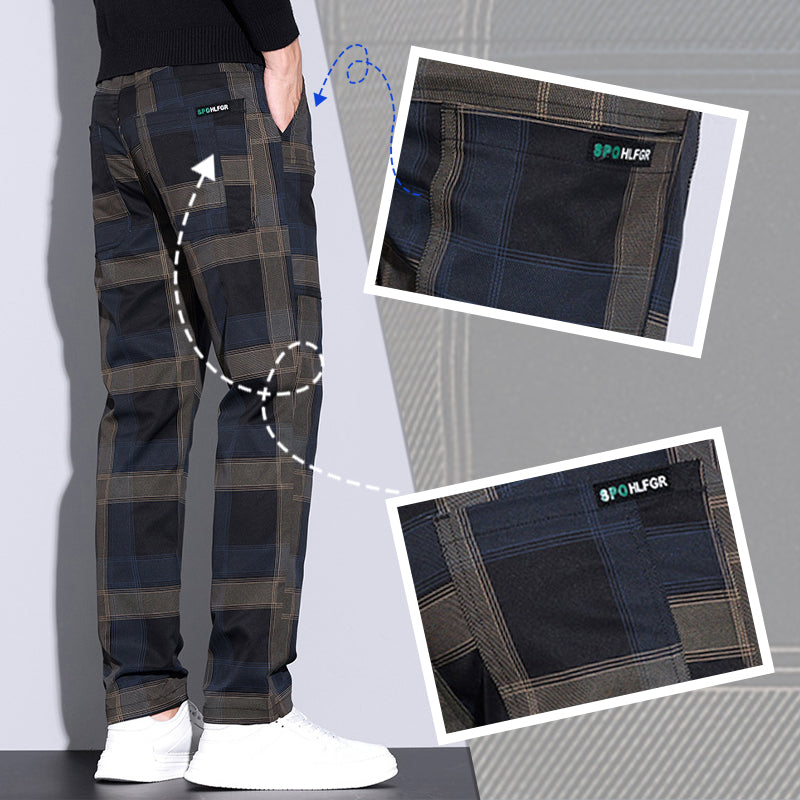 🥰Hot Sales - 49% OFF✨Men's Casual Plaid Pants with Pockets