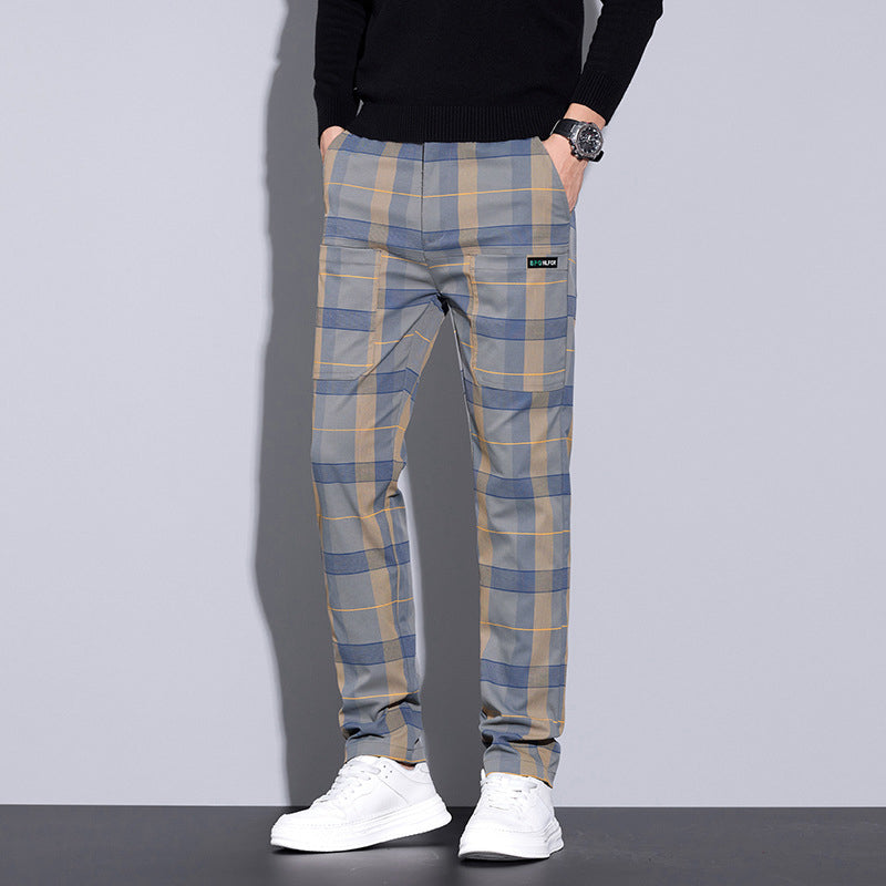 🥰Hot Sales - 49% OFF✨Men's Casual Plaid Pants with Pockets