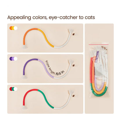 🥰2025 New Hot Sales - 49% OFF🎁Cat Toys Chew Ropes🌈Buy 1 Get 2 Free（3pcs）