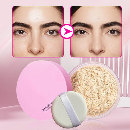 💥New Year Hot Sale🔥Loose Cosmetic Setting Powder with Extra Fluffy Puff