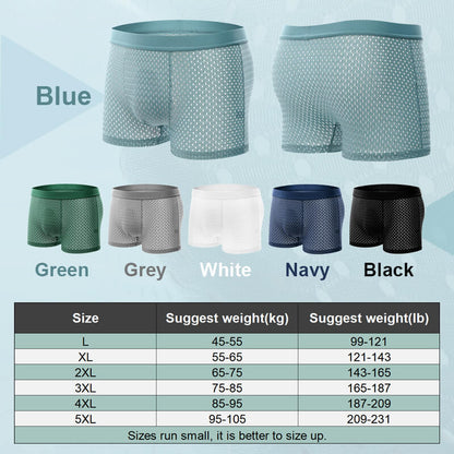 Ice Silk Cool mesh boxer shorts🔥Buy 2 Get 1 Free（3pcs）