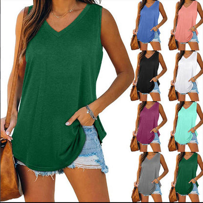 🔥2026 HOT SALE 50% OFF⏳All-Match V-Neck Solid Color Vest
