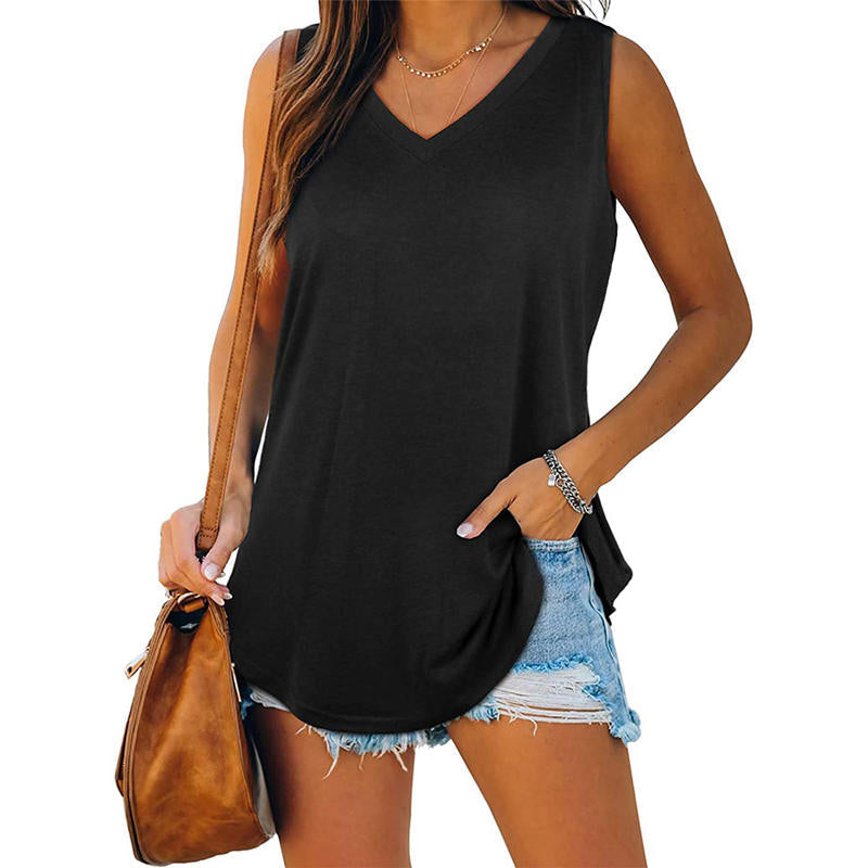 🔥2026 HOT SALE 50% OFF⏳All-Match V-Neck Solid Color Vest