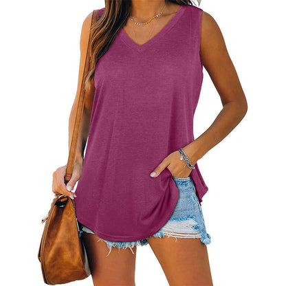 🔥2026 HOT SALE 50% OFF⏳All-Match V-Neck Solid Color Vest