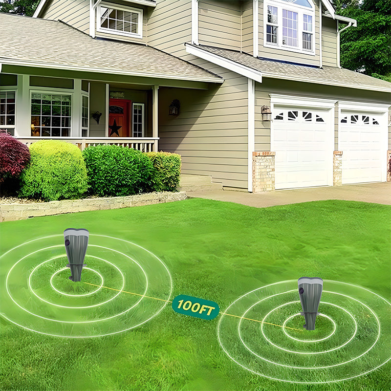 💥Hot Sale 70% OFF☘️Solar Powered Waterproof Screw Mole Repellent🐁🚫